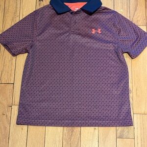 Kids Under Armour Purple Polo Shirt